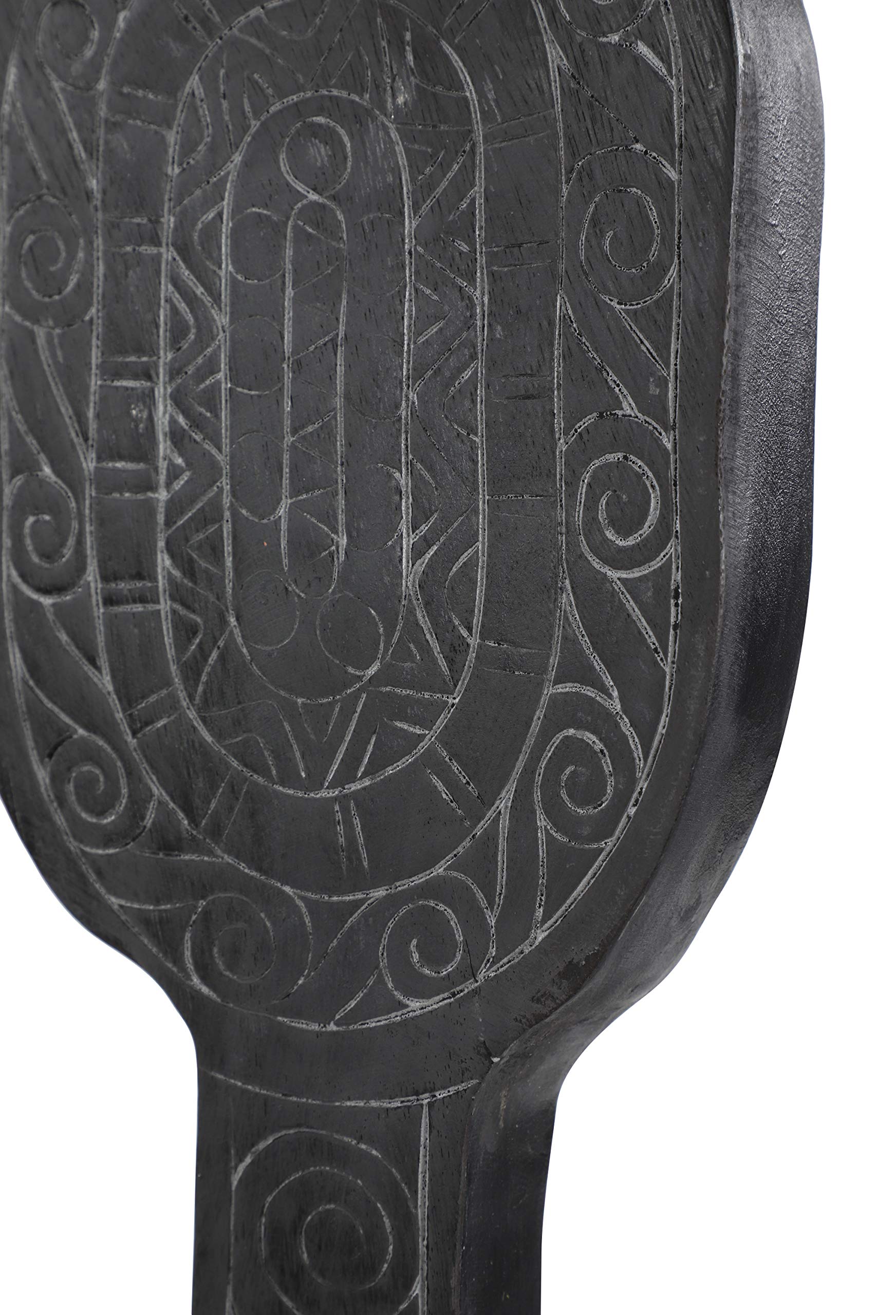 Amazon.com: Deco 79 Black Wood Eclectic Sculpture, Paddle 28 x 10